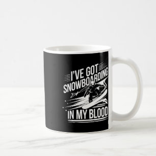 Caneca De Café Snowboard Lover Humor Design Funny Snowboarder