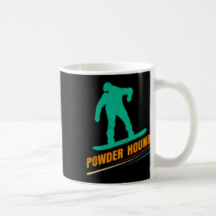 Caneca De Café Snowboard Power Hound Engraçado Crianças de Snowbo