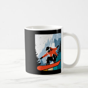 Caneca De Café Snowboard Retro Oferta de Snowboard para