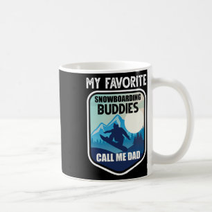 Caneca De Café Snowboard Shirt Meus Amigos Favoritos De Snowboard