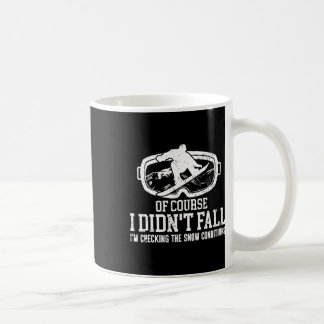 Caneca De Café Snowboard Snowboard Não Caí Estou a verificar