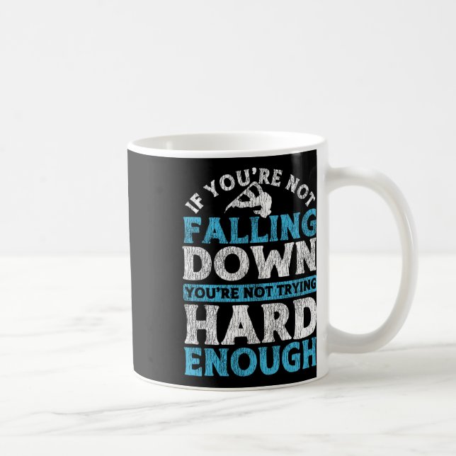 Caneca De Café Snowboard Snowboard Se não estás a cair (Direita)