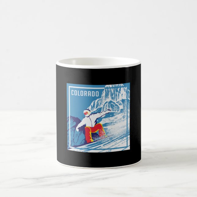 Caneca De Café Snowboard Snowboard Snowboard Snowboarder Winter G (Centro)