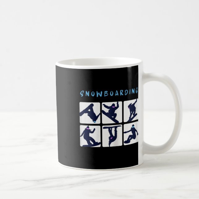 Caneca De Café Snowboard Tricks Snowboard Snowboard Snowboarder W (Direita)