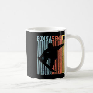 Caneca De Café Snowboard Vai Enviá-La Vintage Retro Freestyle Sn
