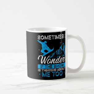 Caneca De Café Snowboard Winter Sports Ski Slope Skier Snowbao