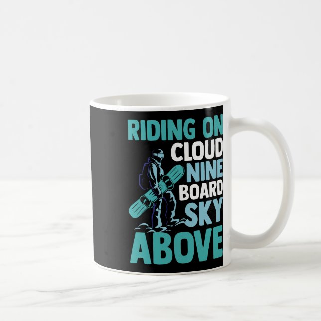 Caneca De Café Snowboarder (Direita)