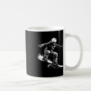 Caneca De Café Snowboarder Desenho Snowboard Slope 1
