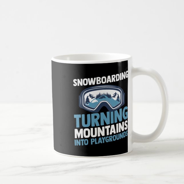 Caneca De Café Snowboarder Snowboard 3 (Direita)