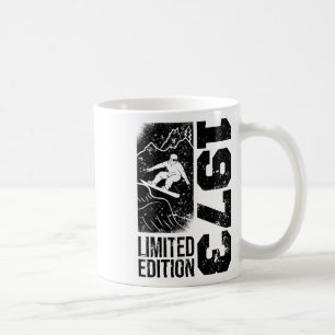 Caneca De Café Snowboarder Vintage 1973 Birthday Snowboard Sno