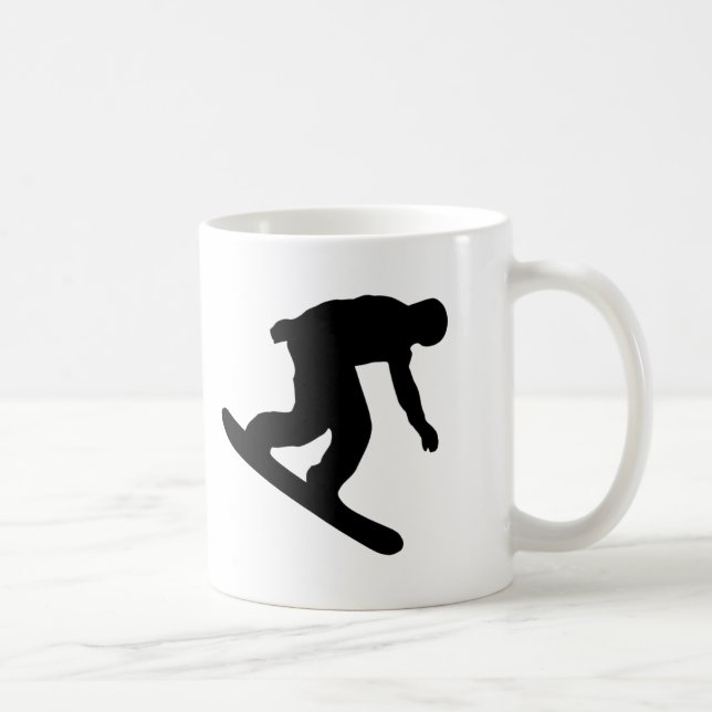 Caneca De Café Snowboarding (Direita)