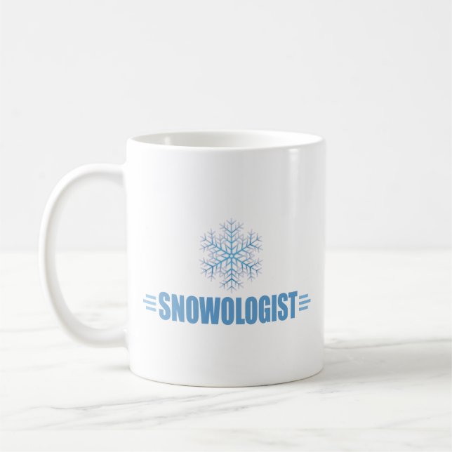 Caneca De Café Snowflake engraçado (Esquerda)
