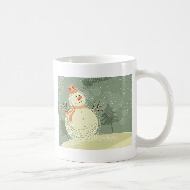 Caneca De Café Snowman (Direita)