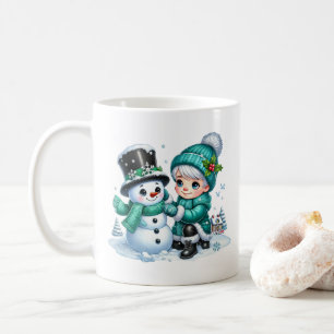 Caneca De Café Snowman Caffee Mug
