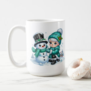 Caneca De Café Snowman Caffee Mug