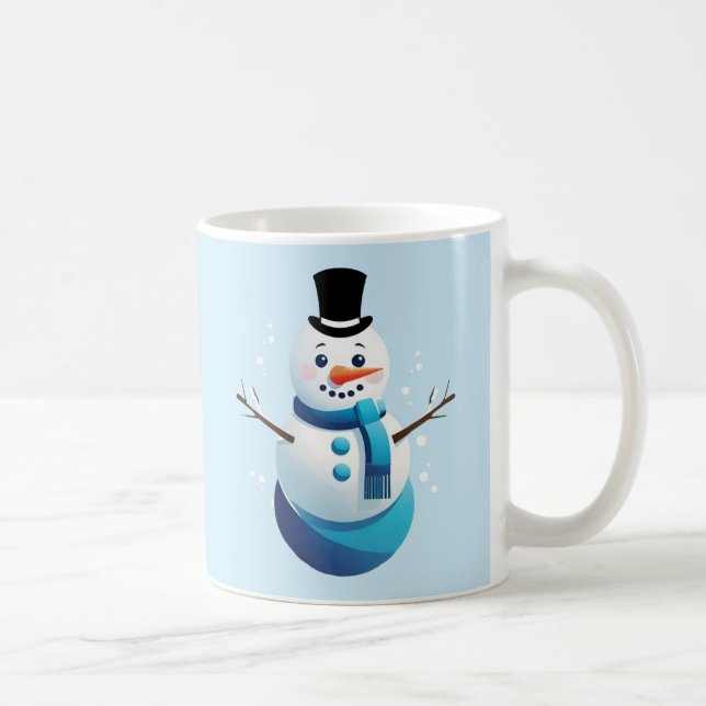 Caneca De Café Snowman Caffee Mug (Direita)
