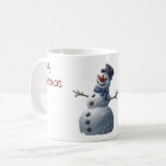 Caneca De Café Snowman Christmas Mug<br><div class="desc">Snowman Christmas Mug para manter o seu chocolate quente quente quente quente.</div>