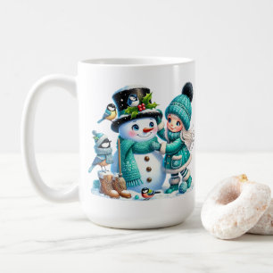 Caneca De Café Snowman e Amigos Café Mug