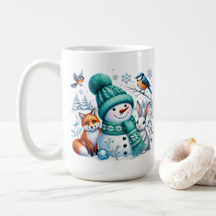 Caneca De Café Snowman e Amigos Café Mug