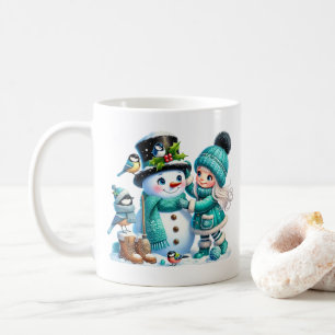 Caneca De Café Snowman e Amigos Café Mug