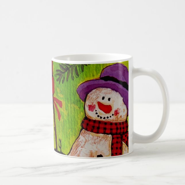 Caneca De Café Snowman e Broom (Direita)