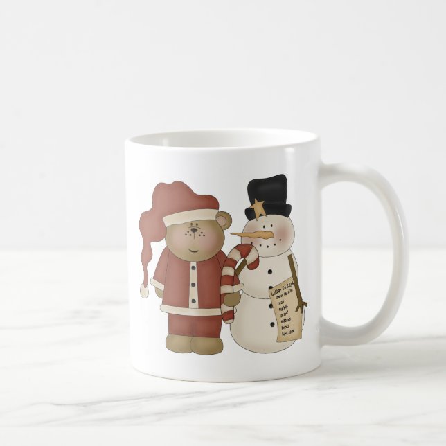 Caneca De Café Snowman e Papai Noel congelados (Direita)