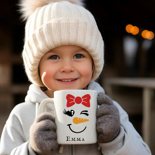Caneca De Café Snowman Face Mug