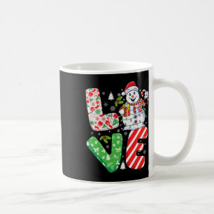 Caneca De Café Snowman Família Xmas Correspondente Design Cristo