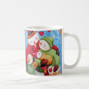 Caneca De Café Snowman Family Coffee Mug