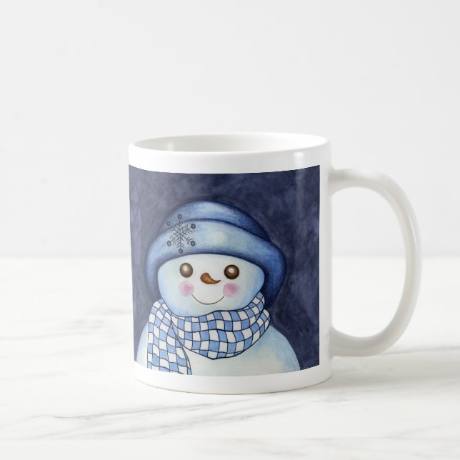 Caneca De Café Snowman Mug de Natal (Direita)