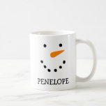 Caneca De Café Snowman Mugs Personalizado<br><div class="desc">Snowman Mugs personalizado para um e todos. Uma caneca de chocolate quente para crianças.</div>