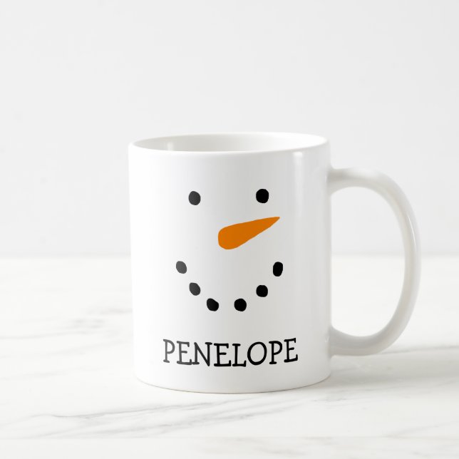 Caneca De Café Snowman Mugs Personalizado (Direita)