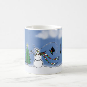 Caneca De Café Snowman personalizado Mug de Natal