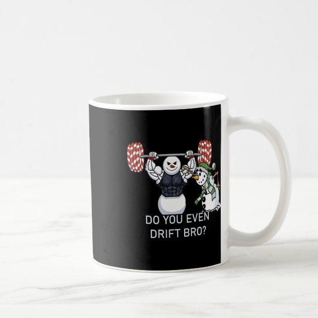 Caneca De Café Snowman Weising Bodybuilding Funny Workout (Direita)
