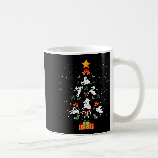 Caneca De Café Snowmobile Snowmobiling Christmas Tree Xmas  (Direita)