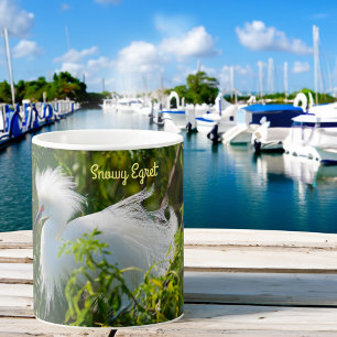 Caneca De Café Snowy Egret