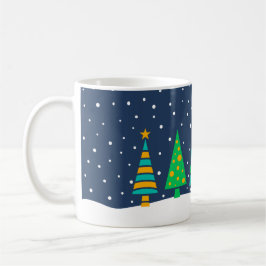 Caneca De Café Snowy Fir Trees Mug