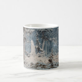 Caneca De Café Snowy Forest (por Andreas Achenbach)