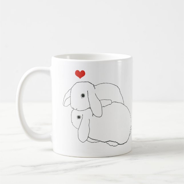 Caneca De Café Snuggle Bunnies Mug (Esquerda)
