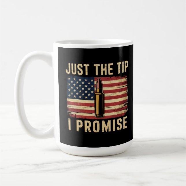 Caneca De Café Só a Ponta, Eu Prometo Camisa Engraçada de Proprie (Esquerda)