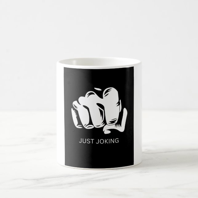 Caneca De Café Só brincando de Design de humor engraçado (Centro)