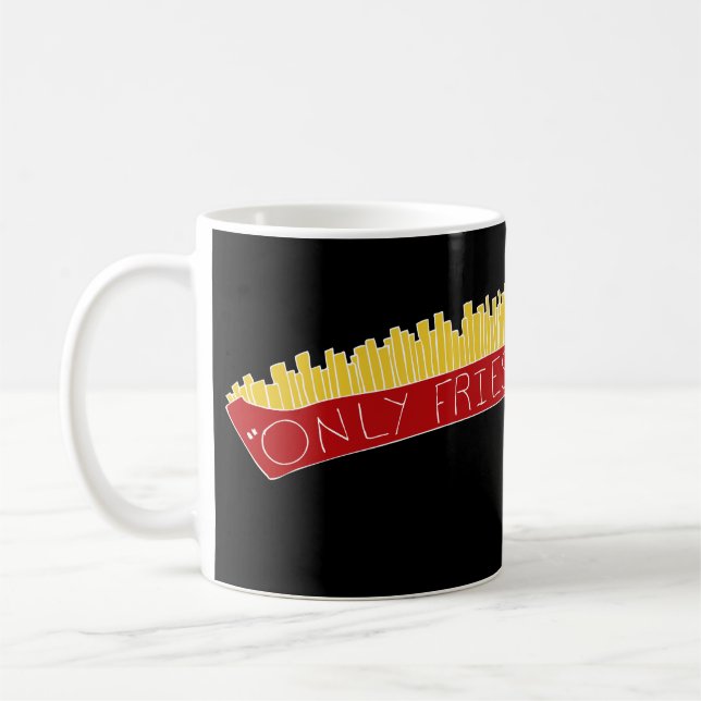 Caneca De Café Só Dia de Batata Frita 🍟 (Esquerda)
