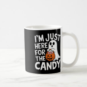 Caneca De Café Só estou aqui para o Lollipop de Candi Halloween