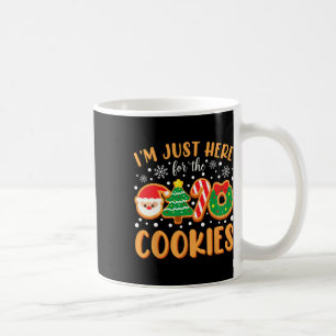 Caneca De Café Só estou aqui para os Cookies Engraçados Meme