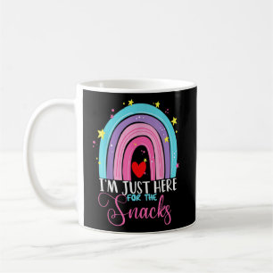 Caneca De Café Só estou aqui para os Snacks Rainbow Women Pegbal