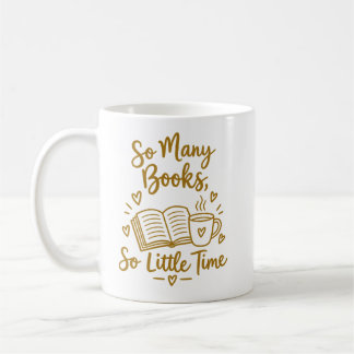 Caneca De Café So Many Books So Little Time Reader Gift
