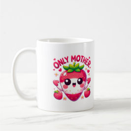 Caneca De Café Só morango de amor de mãe