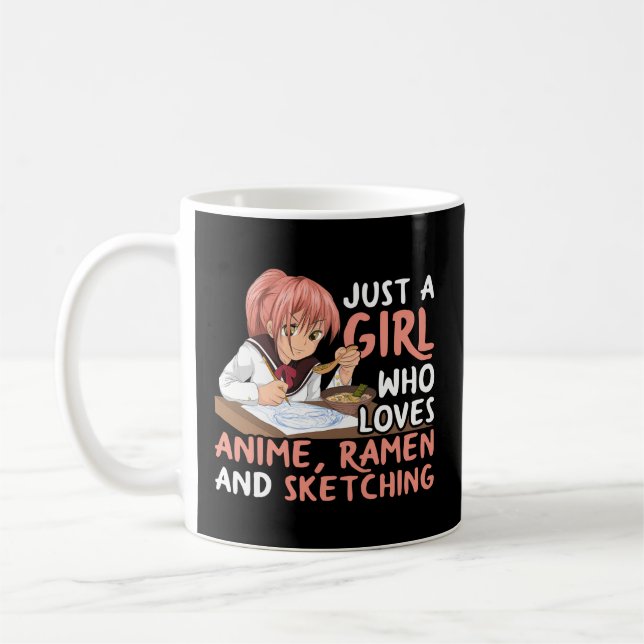 Caneca De Café Só Um Que Ama Anime Ramen E Esboça O Japão (Esquerda)