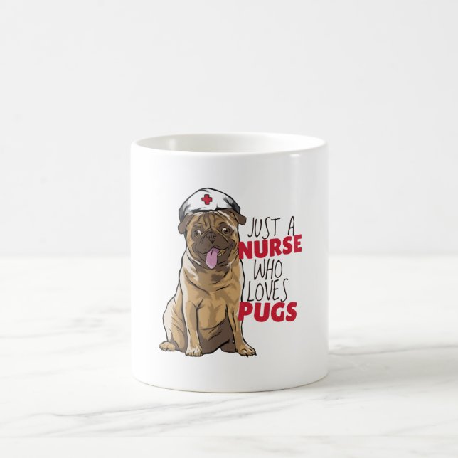 Caneca De Café Só uma enfermeira que ama cachorros. (Centro)