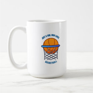 Caneca De Café só uma garota que adora basquete